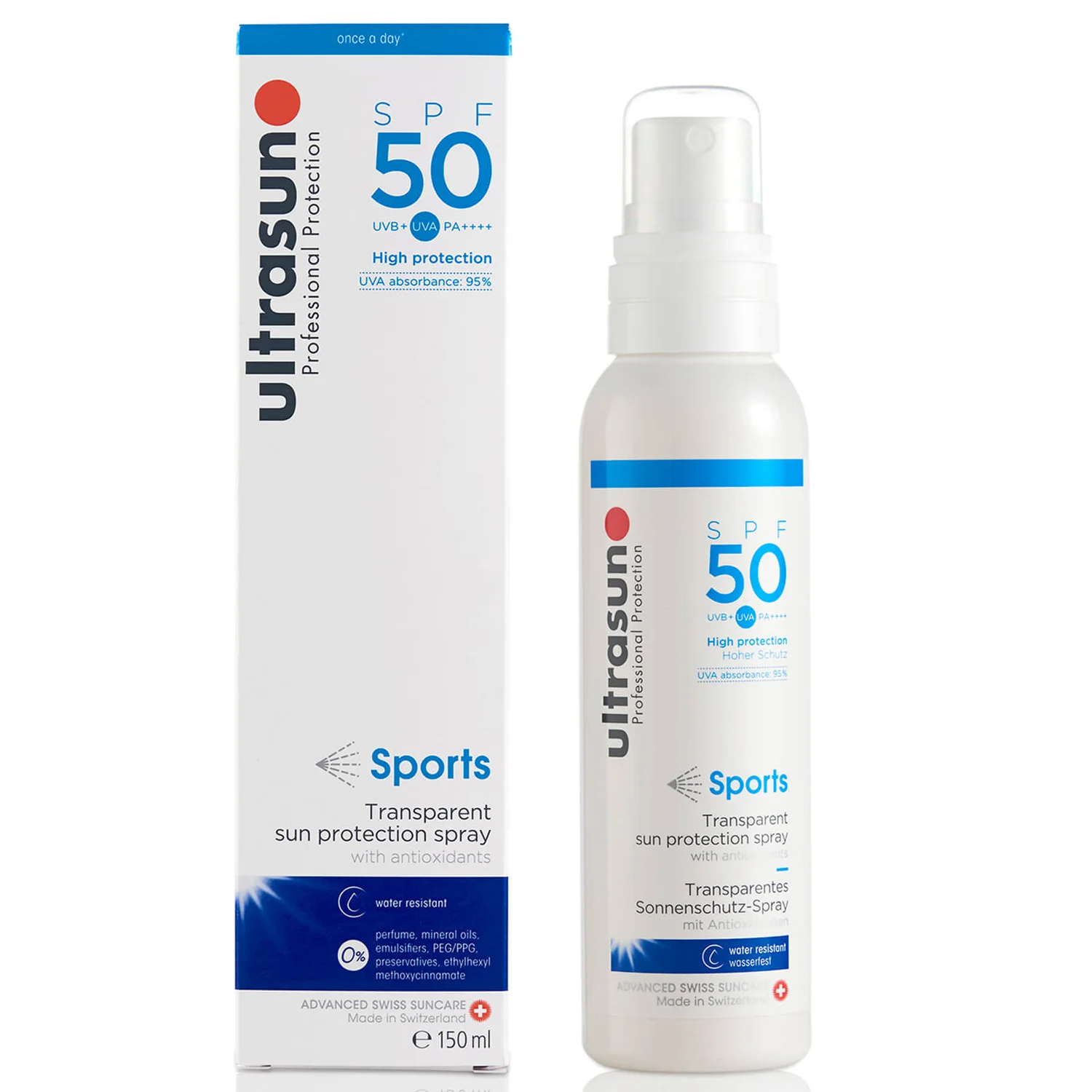 UltraSun Very High SPF 50 Sports Spray Formula (150ml) 2 UltraSun Very High SPF 50 Sports Spray Formula (150ml) - Image 2