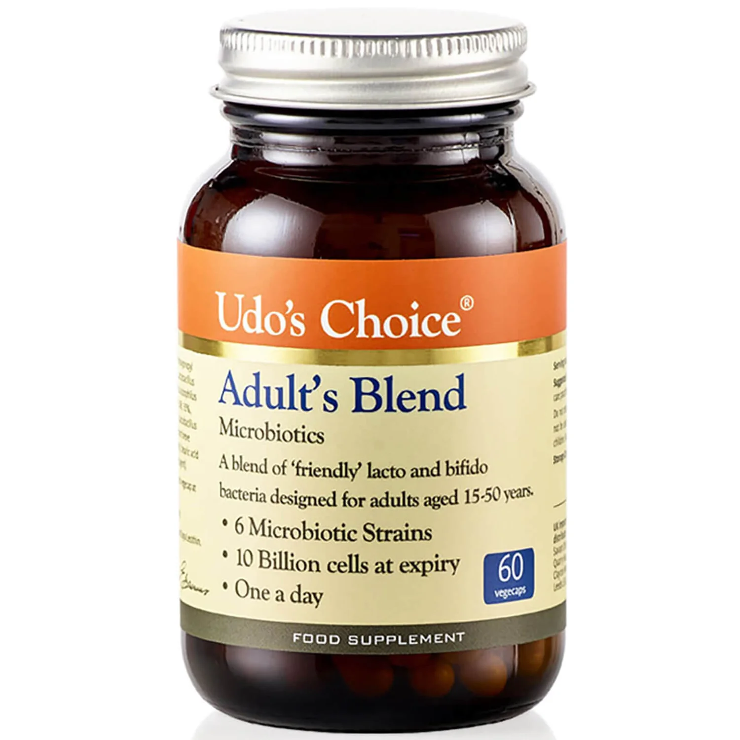 Udo's Choice Adult's Blend Microbiotics - 60 Vegecaps 1 Udo's Choice Adult's Blend Microbiotics - 60 Vegecaps