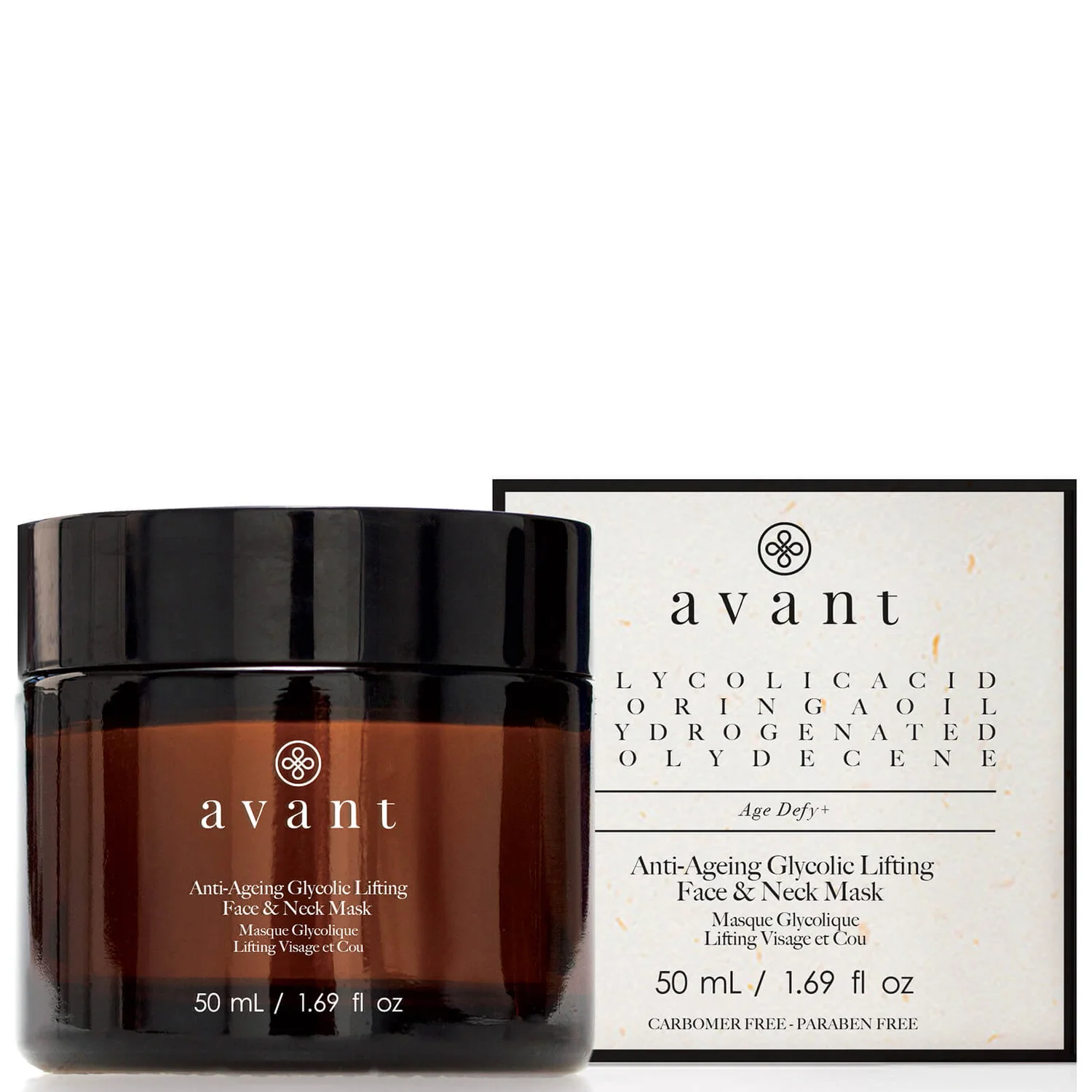 Avant Skincare Anti-Ageing Glycolic Lifting Face And Neck Mask 50ml 1 Avant Skincare Anti-Ageing Glycolic Lifting Face And Neck Mask 50ml