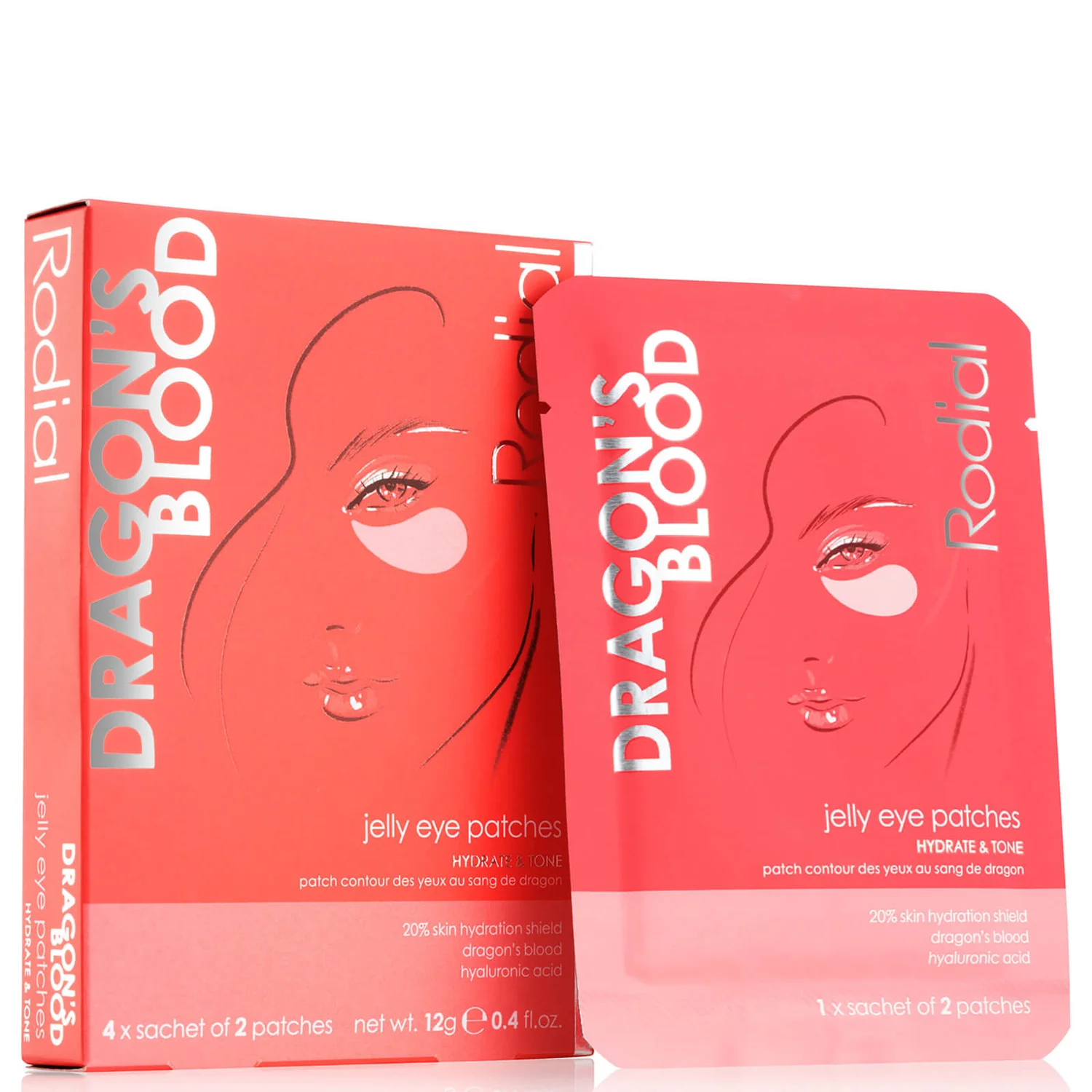 Rodial Dragon's Blood Jelly Eye Patches (Pack Of 4) 1 Rodial Dragon's Blood Jelly Eye Patches (Pack Of 4)